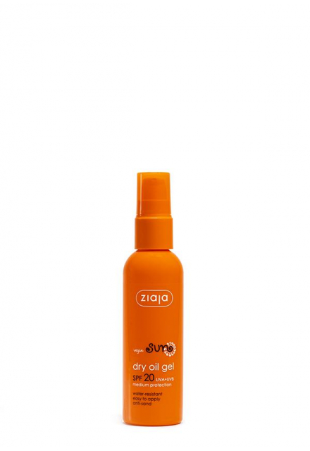 gel protector solar de aceite seco SPF20