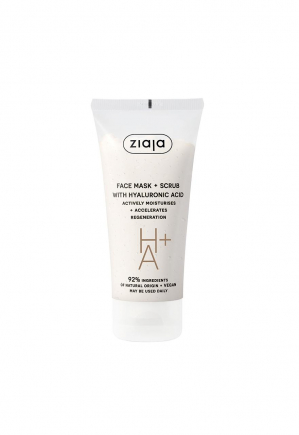 mascarilla facial y exfoliante con ácido hialurónico