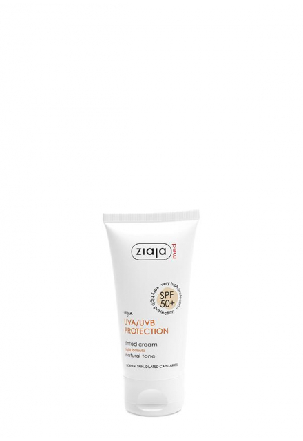 crema facial protectora con color natural